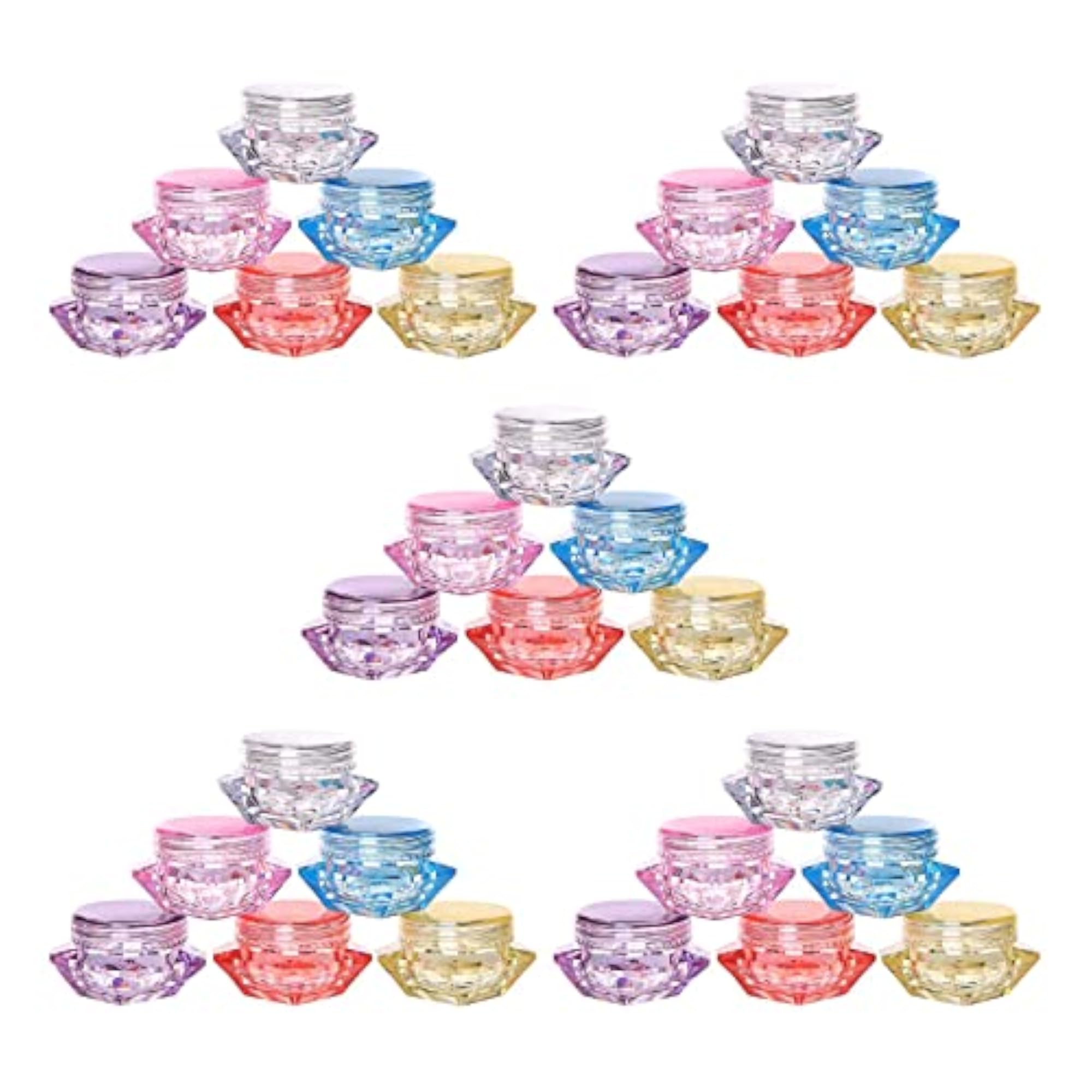 30x Empty Jar Container Lightweight Makeup Storage Jars
